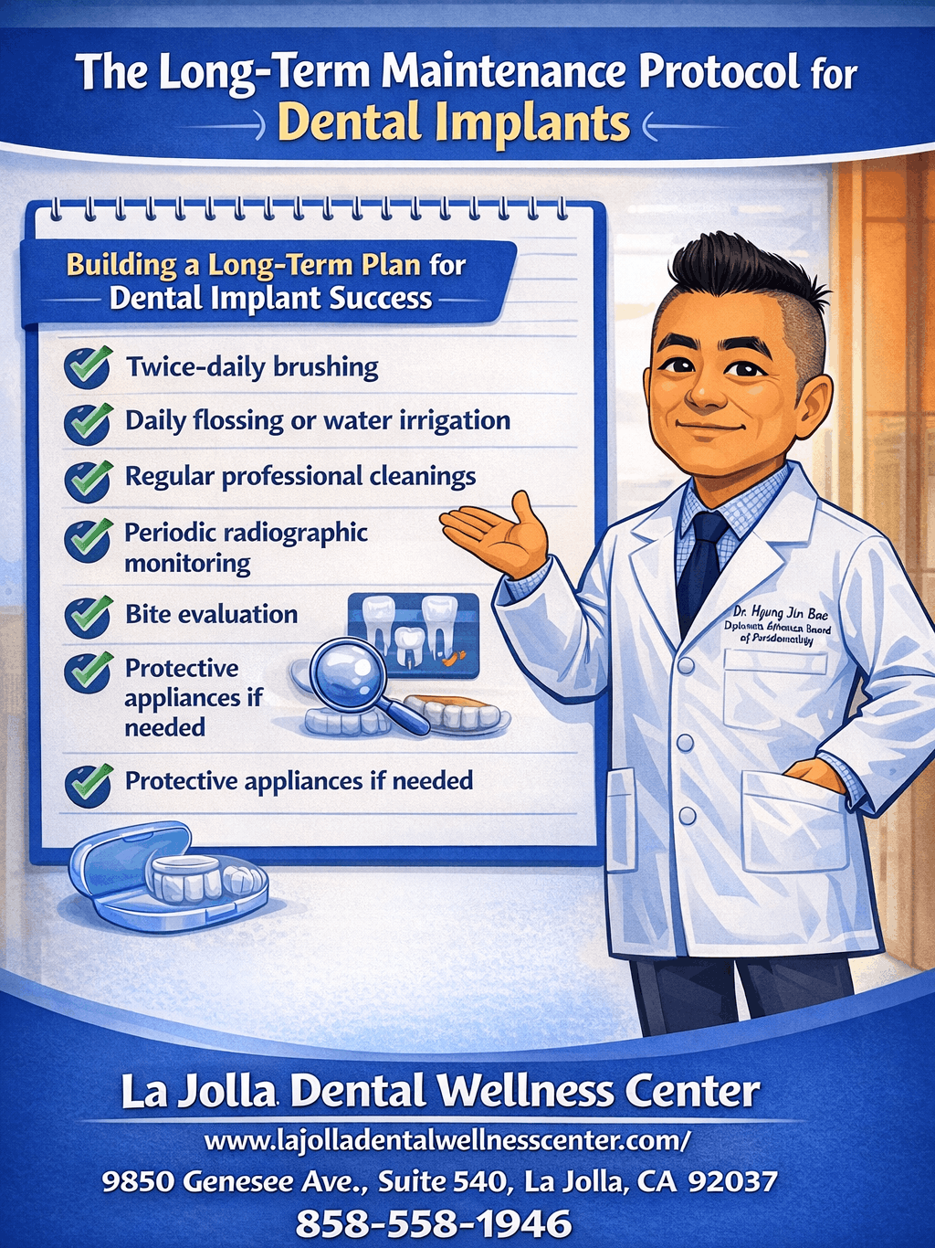 The Long–Term Maintenance Protocol for Dental Implants